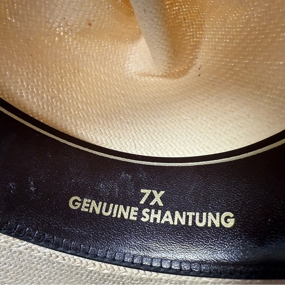 Stetson John B Stetson  cowboy hat genuine shantung 7x  7 1/4 - Picture 4 of 7